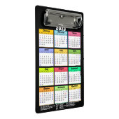 2023年カレンダーモダン(祝日あり) ミニクリップボード (アングル)