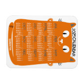 2023年カレンダー中期オレンジ猫 マグネット (横)