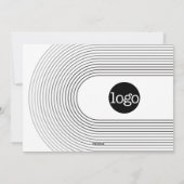 2023年カレンダー企業の – ロゴハッピーニューイヤーグレー シーズンカード (裏面)