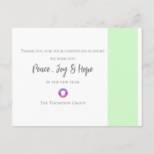 2023年カレンダー写真企業のクリスマス新年 ポストカード (裏面)