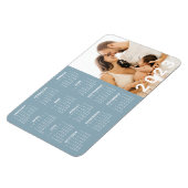 2023年カレンダー家族写真 |色カスタム付 マグネット (左側)