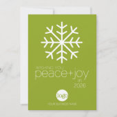 2023年カレンダー平和を願うビジネスのクリスマス 招待状 (正面)