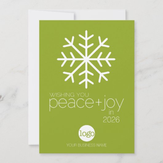 2023年カレンダー平和を願うビジネスのクリスマス 招待状 (正面)