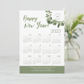2023年カレンダー新年おめでとうございますモダン シーズンカード (スタンド正面)