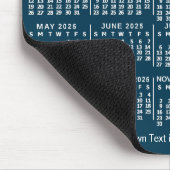 2023年カレンダー青パーソナライズされたい写真はっきりした名 マウスパッド (コーナー)