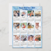 2023年カレンモダンダファミリー12フォトブルー金ゴールド シーズンカード (正面)