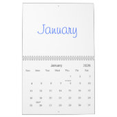 2023年カレ空白のンダー（祝日あり） カレンダー (1月 2026)