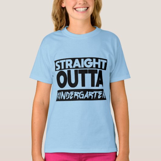 2023年キンダーのストレートアウトタ幼稚園 Tシャツ (正面)