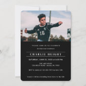 2023年クラシック卒業シンプル写真 招待状 (裏面)