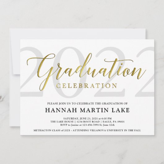 2023年クラシック卒業パーティー招待状のクラス 案内状 (正面)