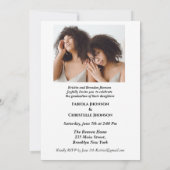 2023年クラスのダブル卒業 招待状 (裏面)