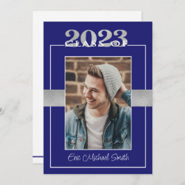 2023年クラスのブルー&シルバー卒業パーティー 招待状