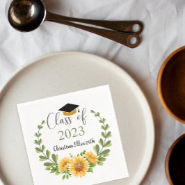 2023年クラスひまわりリースグラードパーティー スタンダードカクテルナプキン