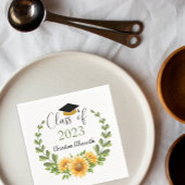 2023年クラスひまわりリースグラードパーティー スタンダードカクテルナプキン