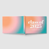 2023年クラストレンディーカラフル勾配カスタム法 ゲストブック (全面)