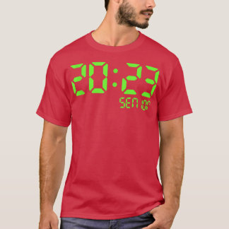 2023年クラス上級レトロデジタル時計目盛り Tシャツ