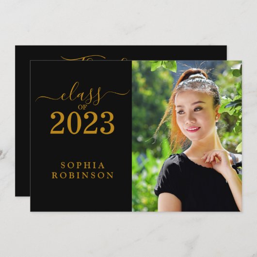 2023年クラス写真サンキューカード サンキューカード (正面/裏面)