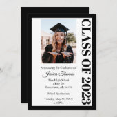 2023年クラス写真卒業 招待状 (正面/裏面)