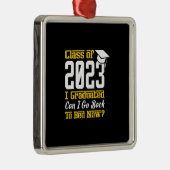 2023年クラス卒業したら今すぐベッドに戻れる メタルオーナメント (右)