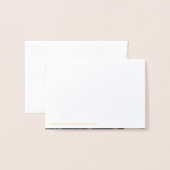 2023年クラス卒業エレガント感謝金ゴールド 箔カード (裏面封筒付き)