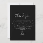 2023年クラス卒業モダンサンキューカード サンキューカード (裏面)