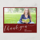 2023年クラス赤写真卒業 ポストカード (正面)