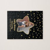 2023年クラス黒星と金ゴールド星写真卒業 ジグソーパズル (横)