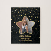 2023年クラス黒星と金ゴールド星写真卒業 ジグソーパズル (縦)