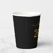 2023年クラス黒金ゴールド卒業 紙コップ (右)