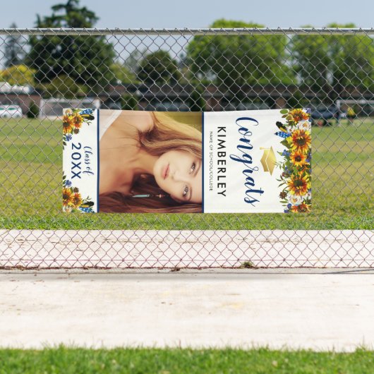 2023年クラス |ひまわりおめでとう卒業 横断幕 (インサイチュ)