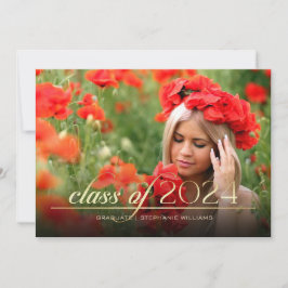 2023年クラス |フォト卒業パーティー招待状 招待状