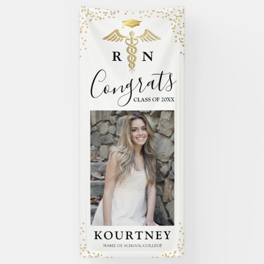 2023年クラス |医療用卒業ドア 横断幕 (縦)