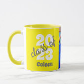 2023年クラス |卒業カスタムモダン写真 マグカップ (左)