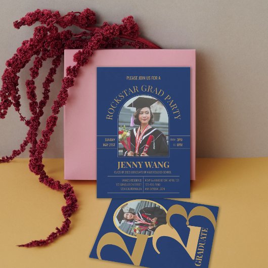 2023年クラスArch Photo Gradパーティの招待状 案内状