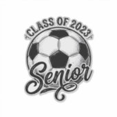 2023年サッカー部卒業生ヴィンテージスタイル シール (正面)