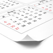 2023年サンフラワーカレンダーVincent vanゴッホ ポスター (コーナー)