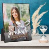 2023年シンプルの写真卒業発表のクラス フォトプラーク (側面)