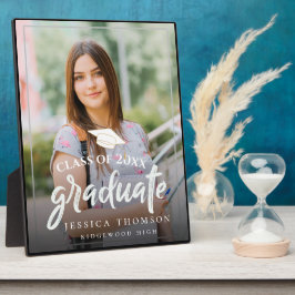 2023年シンプルの写真卒業発表のクラス フォトプラーク