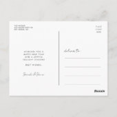 2023年シンプルの年末年始のミニマルな写真 ポストカード (裏面)