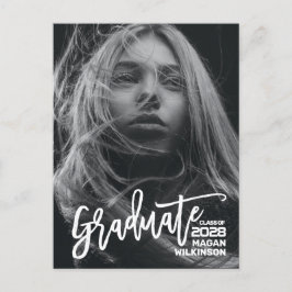 2023年スクリプモダント・ミニマル写真卒業 案内ポストカード