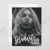 2023年スクリプモダント・ミニマル写真卒業 案内ポストカード (正面/裏面)