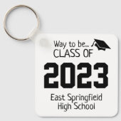 2023年スローガンのパーソナライズクラス キーホルダー (正面)