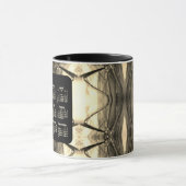 2023年セピア芸術的・ネオン・カレンダーby Janz Mug マグカップ (中央)