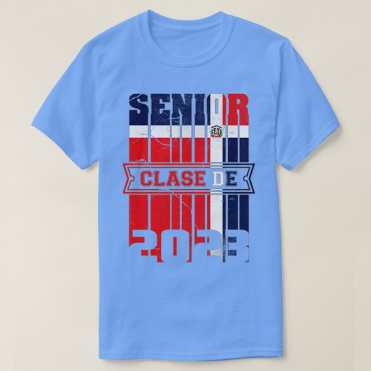 2023年ドミニカ共和国国旗 Tシャツ (デザイン正面)