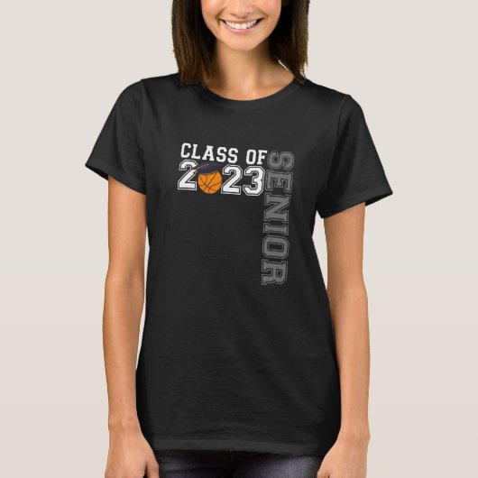2023年バスケットボールプレーヤーGrの卒業シニアクラス Tシャツ (正面)