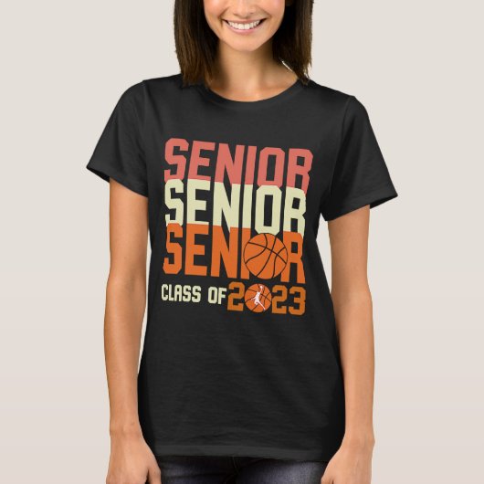 2023年バスケットボールプレーヤーGrの卒業シニアクラス Tシャツ (正面)