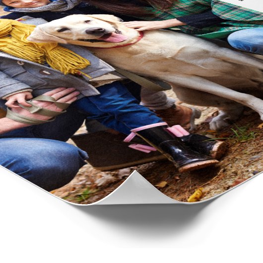 2023年パーソナライズされた写真12か月カレンダー ポスター (角)