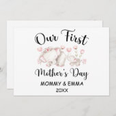 2023年パーソナライズされた初の母の日、名前をカスタムする シーズンカード (正面/裏面)