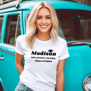 2023年パーソナライズされた卒業のホワイトクラス Tシャツ