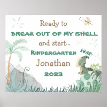 2023年パーソナライズされた学校初日ポスター